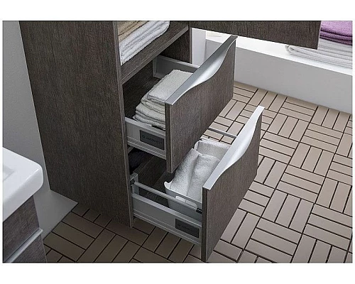 Купить Шкаф пенал Aquanet Эвора 40 R 182999 подвесной Дуб антик в магазине сантехники Santeh-Crystal.ru