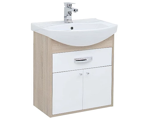 Приобрести Тумба под раковину Aquanet Грейс 60 198373 подвесная с ящиком Дуб сонома в магазине сантехники Santeh-Crystal.ru
