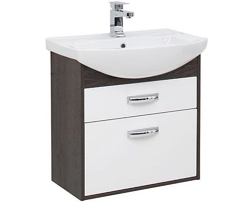 Заказать Тумба под раковину Aquanet Грейс 65 198378 подвесная 2 ящика Дуб кантенбери в магазине сантехники Santeh-Crystal.ru