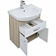Заказать Тумба с раковиной Aquanet Грейс 60 212653 подвесная Дуб сонома Белая в магазине сантехники Santeh-Crystal.ru