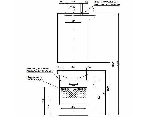 Заказать Тумба с раковиной Aquanet Грейс 60 212653 подвесная Дуб сонома Белая в магазине сантехники Santeh-Crystal.ru