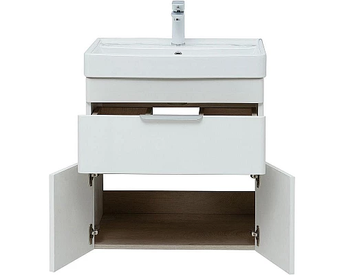 Приобрести Тумба под раковину Aquanet Ирис new 60 310148 подвесная Белая глянцевая в магазине сантехники Santeh-Crystal.ru