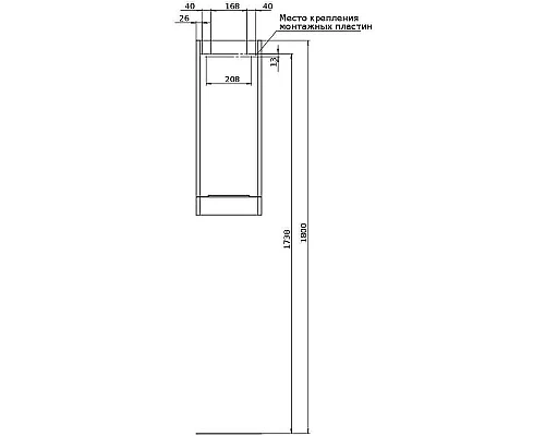 Заказать Подвесной шкаф Aquanet Ирис new 30 310155 Белый глянцевый в магазине сантехники Santeh-Crystal.ru
