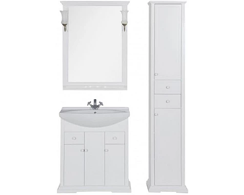 Заказать Шкаф пенал Aquanet Лагуна 44 R 175307 Белый в магазине сантехники Santeh-Crystal.ru