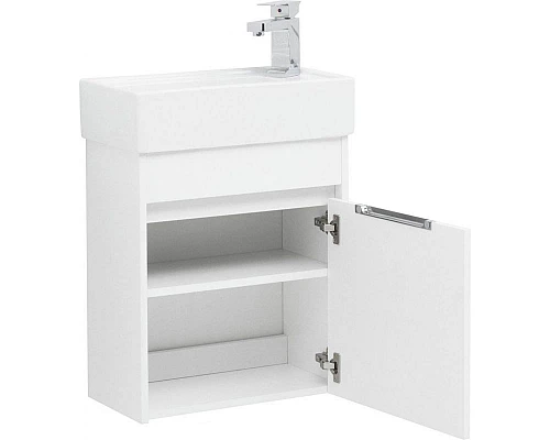 Приобрести Тумба под раковину Aquanet Лидс 50 239741 подвесная Белая в магазине сантехники Santeh-Crystal.ru