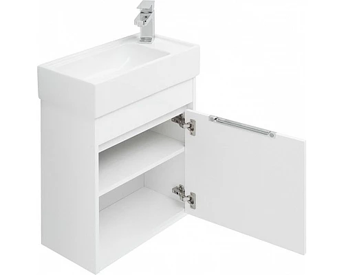 Приобрести Тумба под раковину Aquanet Лидс 50 239741 подвесная Белая в магазине сантехники Santeh-Crystal.ru