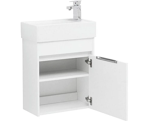 Купить Комплект мебели для ванной Aquanet Лидс 50 240480 подвесной Белый в магазине сантехники Santeh-Crystal.ru