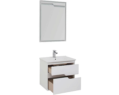 Купить Комплект мебели для ванной Aquanet Модена 65 199304 Белый глянец в магазине сантехники Santeh-Crystal.ru