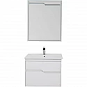 Комплект мебели для ванной Aquanet Модена 75 199306 Белый глянец
