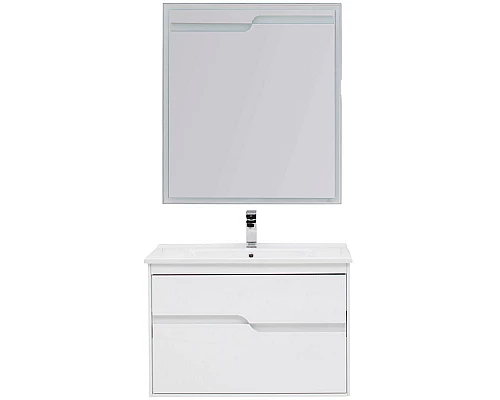 Купить Комплект мебели для ванной Aquanet Модена 85 199305 Белый глянец в магазине сантехники Santeh-Crystal.ru