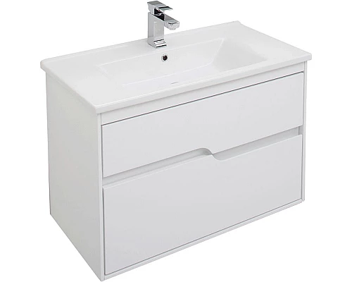 Купить Комплект мебели для ванной Aquanet Модена 85 199305 Белый глянец в магазине сантехники Santeh-Crystal.ru