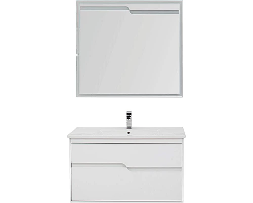 Заказать Комплект мебели для ванной Aquanet Модена 100 199303 Белый глянец в магазине сантехники Santeh-Crystal.ru