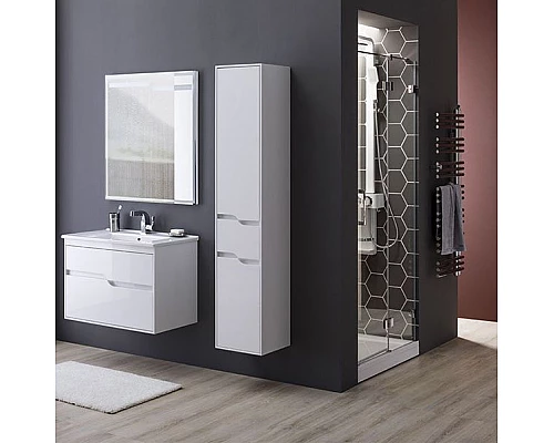 Приобрести Тумба с раковиной Aquanet Модена 75 212662 подвесная Белый глянец в магазине сантехники Santeh-Crystal.ru