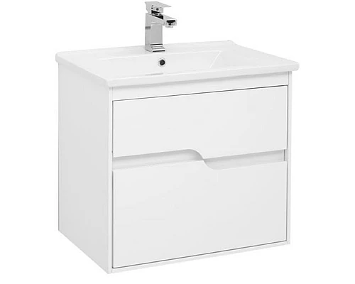 Приобрести Тумба под раковину Aquanet Модена 65 198485 подвесная Белый глянец в магазине сантехники Santeh-Crystal.ru