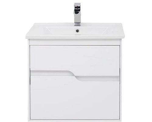 Приобрести Тумба под раковину Aquanet Модена 65 198485 подвесная Белый глянец в магазине сантехники Santeh-Crystal.ru