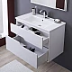 Заказать Тумба под раковину Aquanet Модена 85 196965 подвесная Белый глянец в магазине сантехники Santeh-Crystal.ru