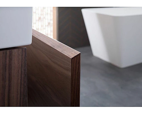 Заказать Тумба с раковиной Aquanet Нью-Йорк 85 213936 подвесная Орех в магазине сантехники Santeh-Crystal.ru