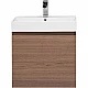 Купить Тумба с раковиной Aquanet Нью-Йорк 60 213934 подвесная Орех в магазине сантехники Santeh-Crystal.ru
