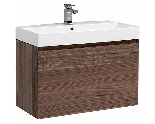 Приобрести Тумба под раковину Aquanet Нью-Йорк 85 203947 подвесная Орех в магазине сантехники Santeh-Crystal.ru