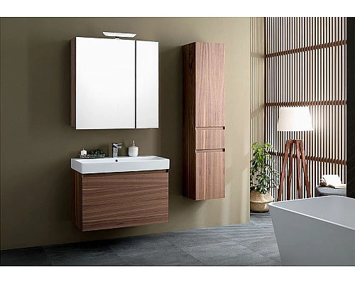 Приобрести Тумба под раковину Aquanet Нью-Йорк 85 203947 подвесная Орех в магазине сантехники Santeh-Crystal.ru