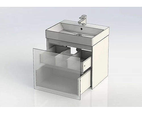 Приобрести Тумба под раковину Aquanet Нью-Йорк 60 203945 подвесная Орех в магазине сантехники Santeh-Crystal.ru