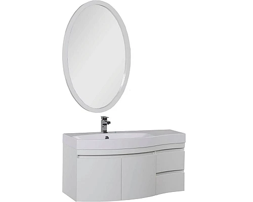 Приобрести Комплект мебели для ванной Aquanet Опера 115 L 169414 Белый в магазине сантехники Santeh-Crystal.ru