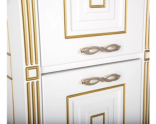 Заказать Шкаф пенал Aquanet Паола 40 R 186112 Белый Золото в магазине сантехники Santeh-Crystal.ru