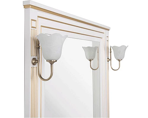 Приобрести Комплект мебели для ванной Aquanet Паола 90 187844 Белый Золото в магазине сантехники Santeh-Crystal.ru