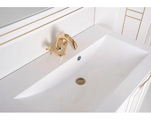 Купить Тумба с раковиной Aquanet Паола 90 212621 Белая в магазине сантехники Santeh-Crystal.ru