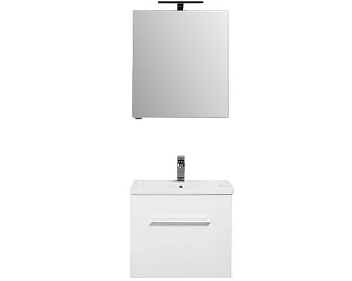 Купить Комплект мебели для ванной Aquanet Порто 60 196676 подвесной Белый в магазине сантехники Santeh-Crystal.ru