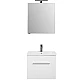 Купить Комплект мебели для ванной Aquanet Порто 60 196676 подвесной Белый в магазине сантехники Santeh-Crystal.ru