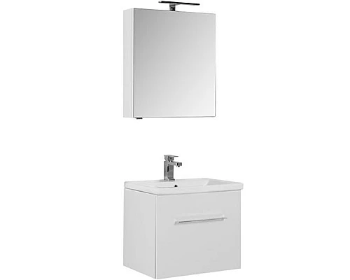 Купить Комплект мебели для ванной Aquanet Порто 60 196676 подвесной Белый в магазине сантехники Santeh-Crystal.ru