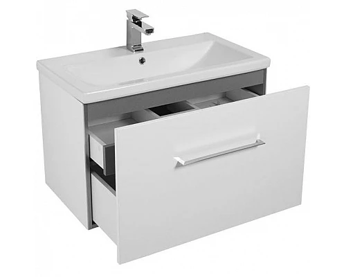 Приобрести Комплект мебели для ванной Aquanet Порто 80 196677 подвесной Белый в магазине сантехники Santeh-Crystal.ru