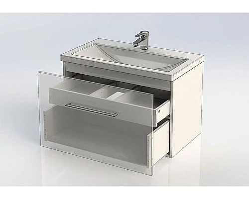 Приобрести Тумба с раковиной Aquanet Порто 80 212577 подвесная Белая в магазине сантехники Santeh-Crystal.ru