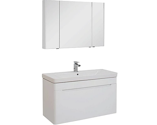 Купить Комплект мебели для ванной Aquanet София 105 203651 подвесной Белый в магазине сантехники Santeh-Crystal.ru
