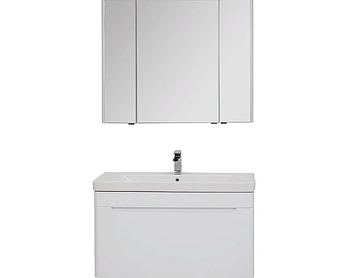 Купить Комплект мебели для ванной Aquanet София 105 203651 подвесной Белый в магазине сантехники Santeh-Crystal.ru