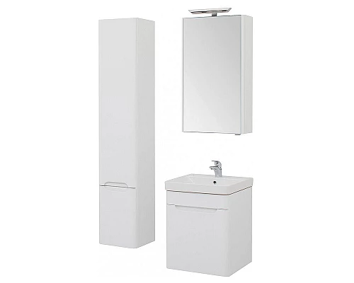 Купить Шкаф пенал Aquanet София 35 L 207046 подвесной Белый глянец в магазине сантехники Santeh-Crystal.ru