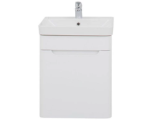 Купить Тумба с раковиной Aquanet София 50 212585 подвесная Белый глянец в магазине сантехники Santeh-Crystal.ru
