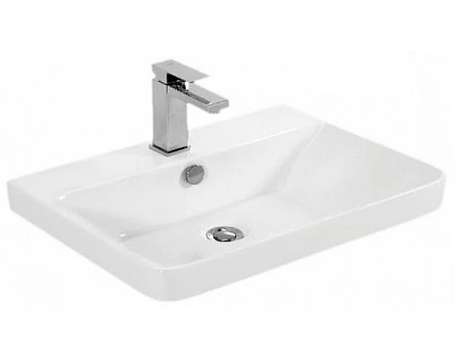 Купить Тумба с раковиной Aquanet София 50 212585 подвесная Белый глянец в магазине сантехники Santeh-Crystal.ru