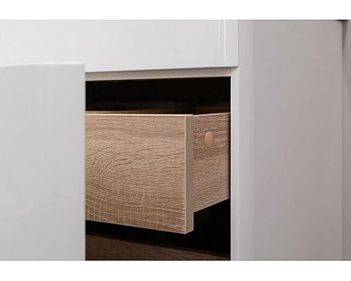 Приобрести Тумба с раковиной Aquanet София 60 212586 подвесная Белый глянец в магазине сантехники Santeh-Crystal.ru