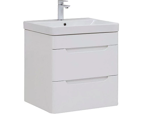 Купить Тумба под раковину Aquanet София 60 288905 подвесная Белый глянец в магазине сантехники Santeh-Crystal.ru