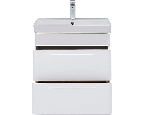 Купить Тумба под раковину Aquanet София 60 288905 подвесная Белый глянец в магазине сантехники Santeh-Crystal.ru