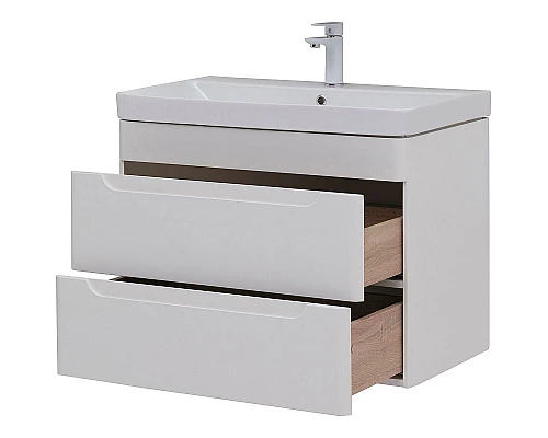 Купить Тумба под раковину Aquanet София 80 274002 подвесная Белый глянец в магазине сантехники Santeh-Crystal.ru