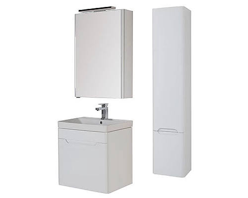 Купить Тумба под раковину Aquanet София 60 196956 подвесная Белый глянец в магазине сантехники Santeh-Crystal.ru