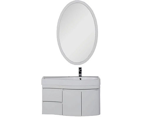 Купить Комплект мебели для ванной Aquanet Сопрано 95 R 169345 Белый в магазине сантехники Santeh-Crystal.ru