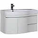 Купить Тумба под раковину Aquanet Сопрано 95 L 169631 подвесная Белая в магазине сантехники Santeh-Crystal.ru