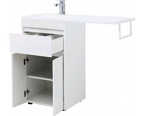 Купить Тумба под раковину Aquanet Токио 110 237744 Белая в магазине сантехники Santeh-Crystal.ru