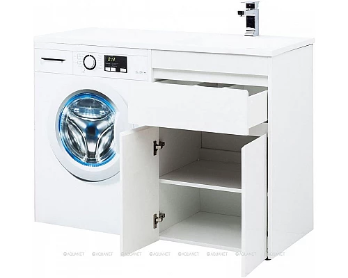 Приобрести Тумба под раковину Aquanet Токио 120 237745 Белая в магазине сантехники Santeh-Crystal.ru