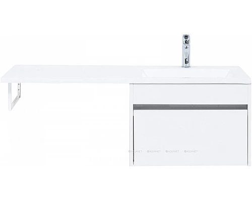 Приобрести Тумба под раковину Aquanet Токио 120 236916 подвесная Белая в магазине сантехники Santeh-Crystal.ru