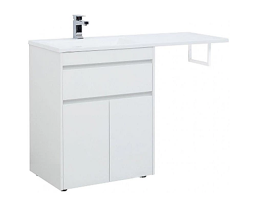 Заказать Тумба под раковину Aquanet Токио 130 237746 Белая в магазине сантехники Santeh-Crystal.ru